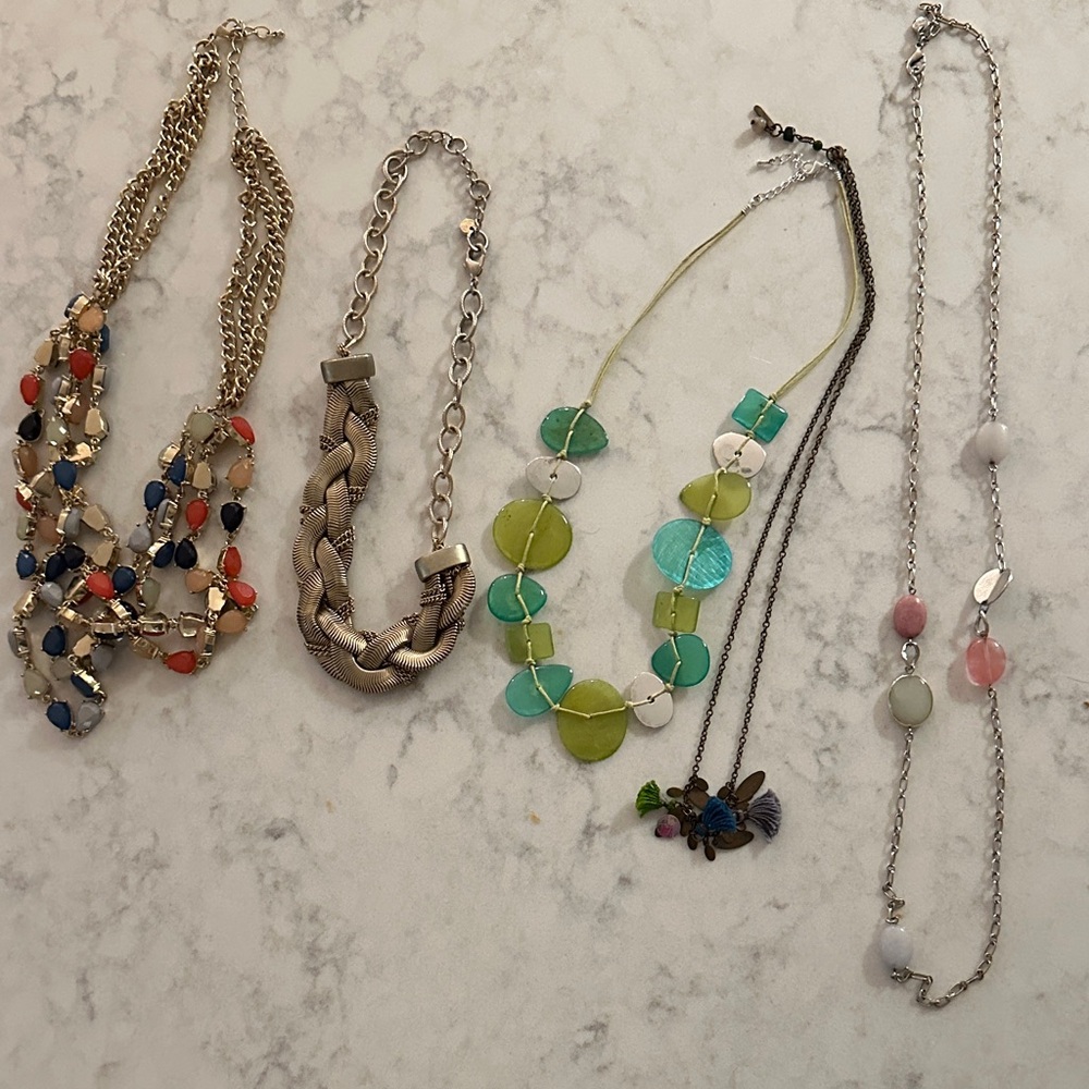 Elegant Multi-Color Necklace Set